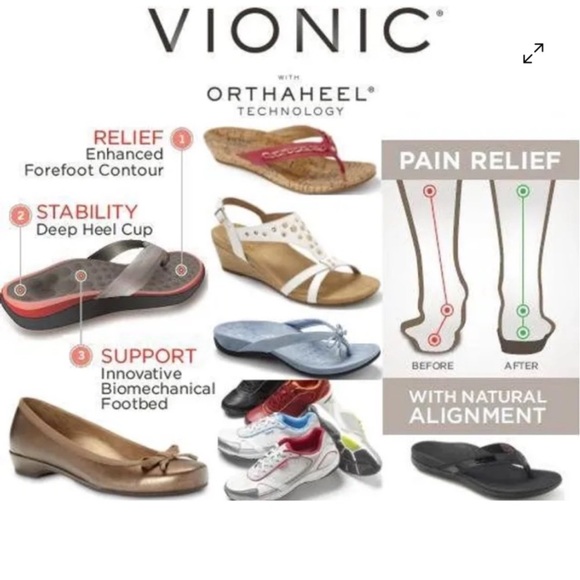 Vionic Clay Black Floral Suede Slip On Ortho Wedge T-Strap Sandals Women’s SZ 6 - Picture 7 of 8